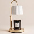 Malbella gold candle warmer lamp; candle not included