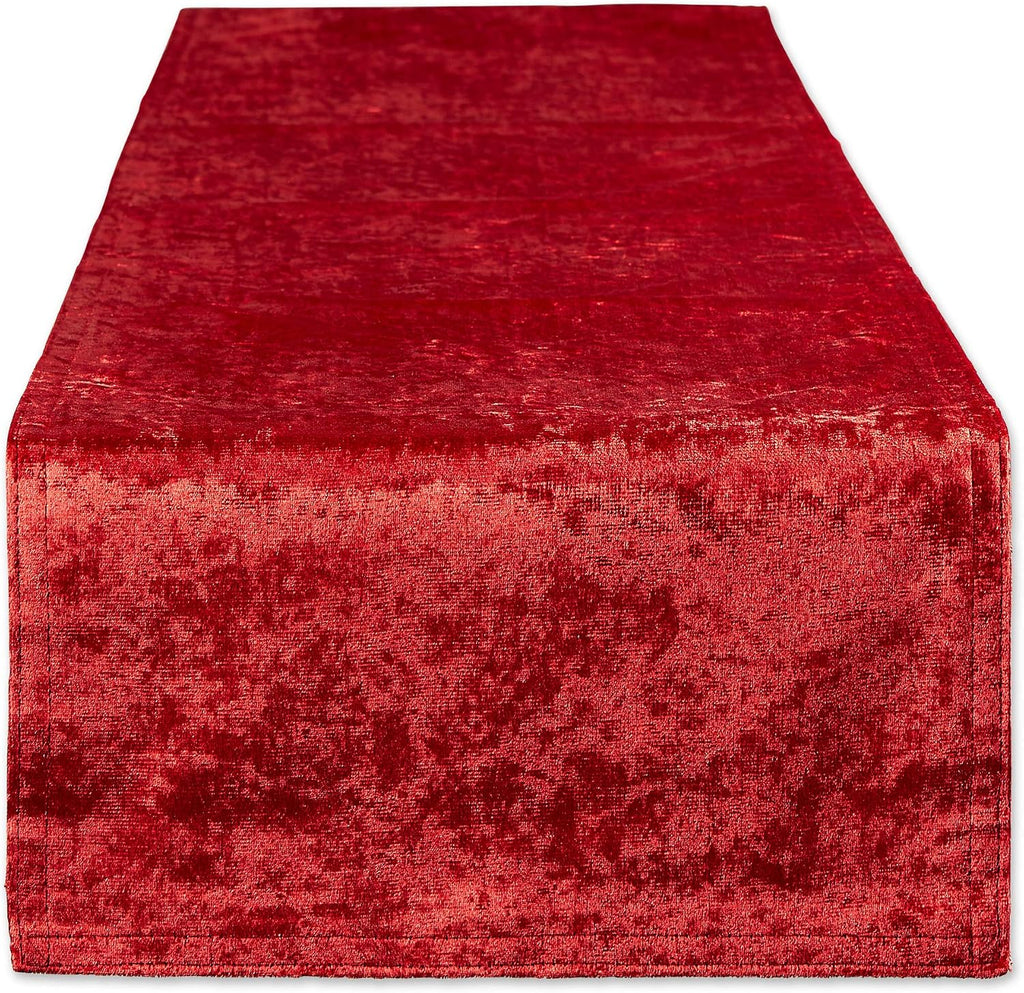 Red velvet table runner