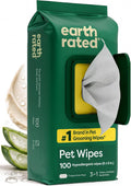 Earth Rated Unscented Dog Grooming Wipes – 100 Count