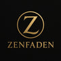 Zenfaden gold logo on black