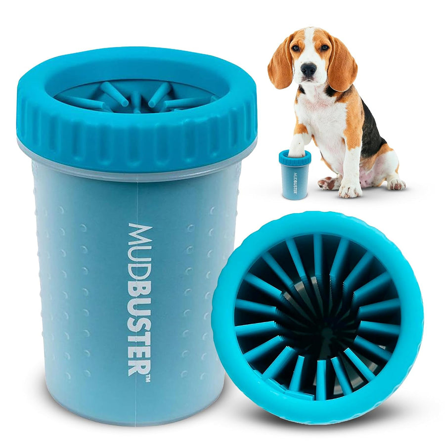 Dexas MudBuster Dog Paw Cleaner – Medium, Blue